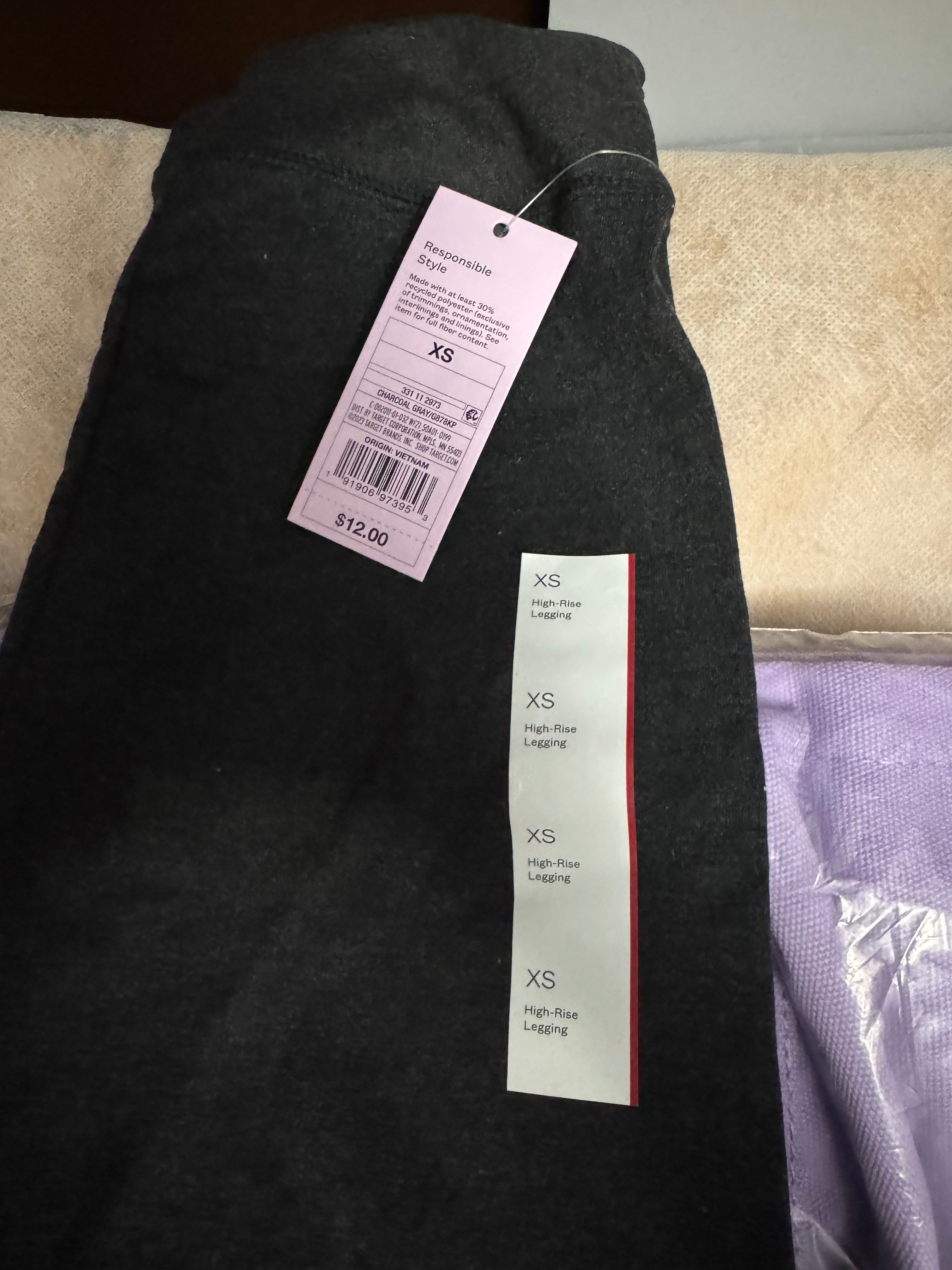 Size XS - Wild Fable grey charcoal High-Rise Leggings.