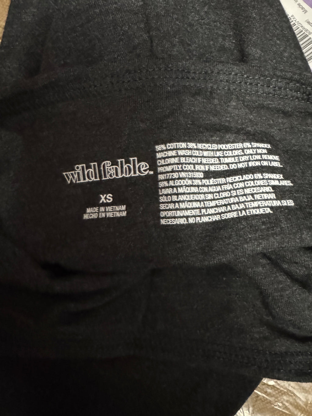 Size XS - Wild Fable grey charcoal High-Rise Leggings.