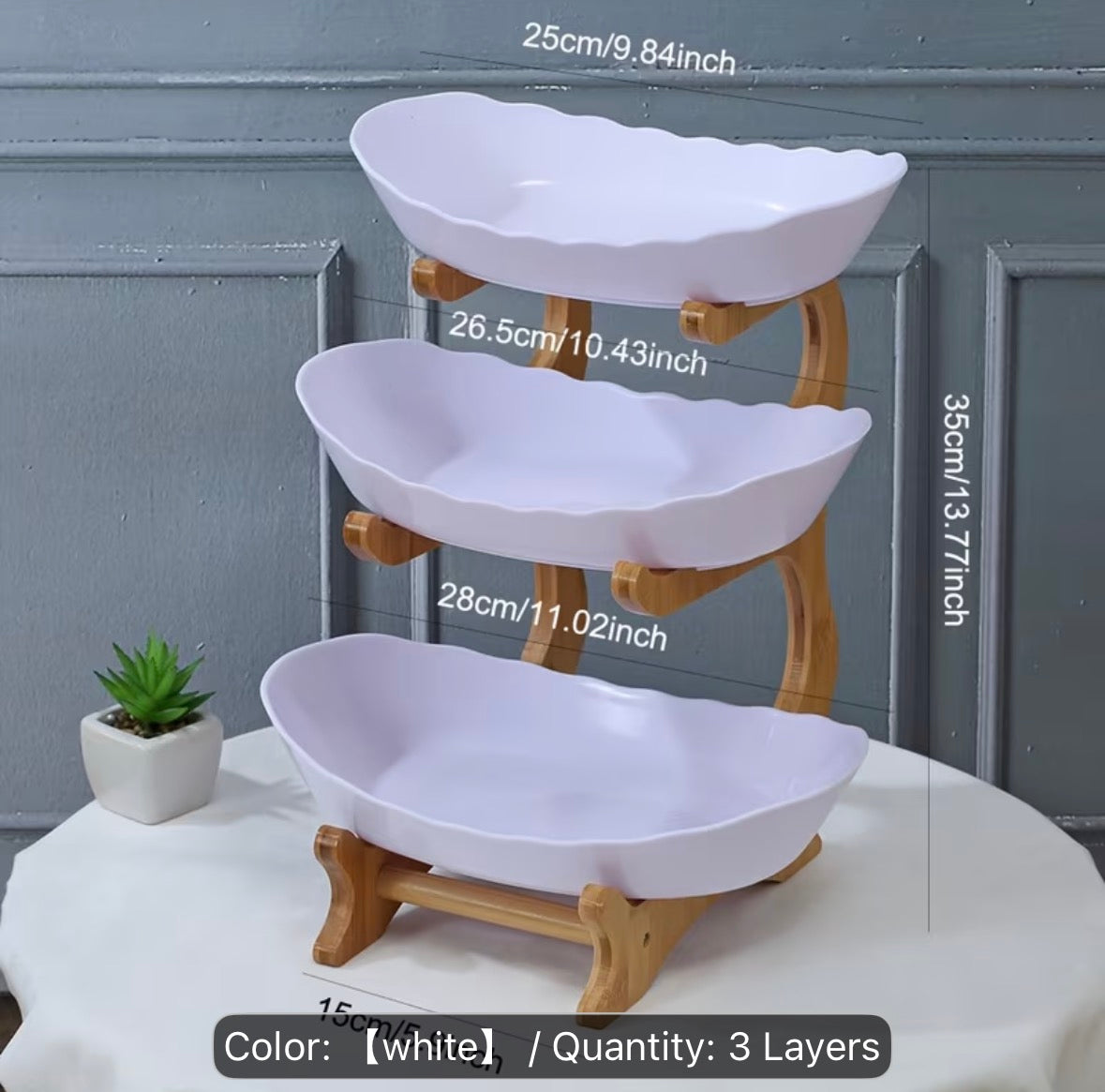 Three-Layered Fruit or Accessories Basket