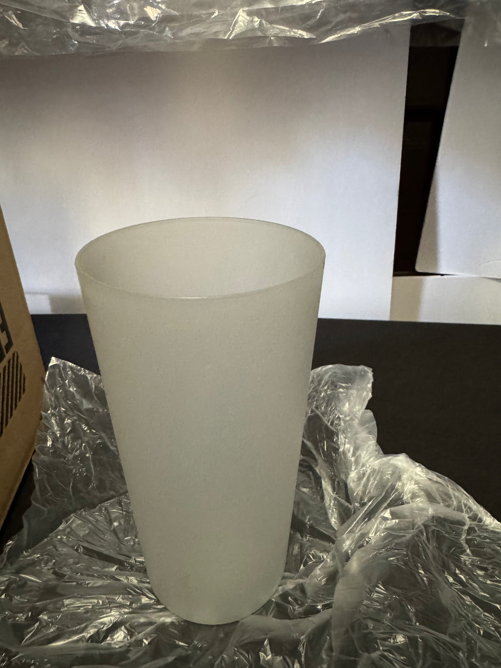 4 Large Gray Tumbler Cups